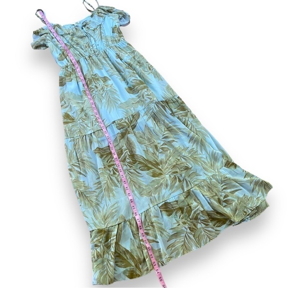 AMUSE Society Midsummer Floral Maxi Dress in Sea Wind | Size Large - Picture 13 of 16